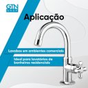 Ver imagem 4 de Torneira Lavatório Mesa Bica Alta Maruja 1130701 Viqua Cromado