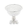 Centro de Mesa de Ferro e Cristais Prateado 18cmx18cmx12,5cm Rojemac - 3