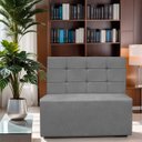 Ver imagem 2 de Canto Alemão Confortável para Apartamento Cozinha e Restaurantes Suede Cinza