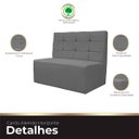 Ver imagem 6 de Canto Alemão Confortável para Apartamento Cozinha e Restaurantes Suede Cinza