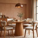 Ver imagem 2 de Mesa de Jantar Redonda Austrália Madeira Nozes 120cm
