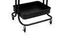 Ver imagem 3 de Carrinho Organizador Multiuso 3 Prateleiras 42x35x86cm - Preto