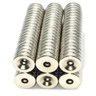 30pcs Imã de Neodimio Disco 10x3 - 10mm x 3mm com furo - N35 - 2