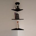 Ver imagem 2 de Prateleira de Canto 42x30 Cm Preto em Mdf