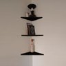 Prateleira de Canto 42x30 Cm Preto em Mdf - 2