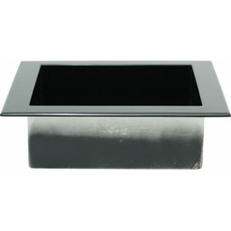 Nicho Banheiro Embutir de Mármore Sintético Preto 30x30 Quanta Compositos Nicho de Embutir 30x30 sem - 2