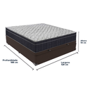 Ver imagem 5 de Conjunto Cama Marrom Viúvo Box com Baú e Colchão Airtech D45