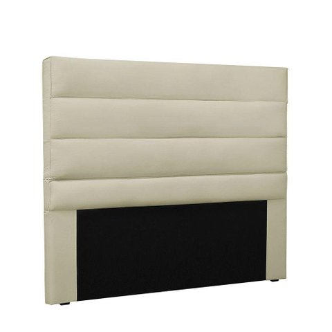 Cabeceira Para Cama Box King 195cm Corino Bege