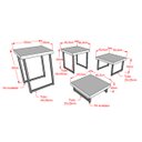 Ver imagem 2 de Conjunto 4 Mesas Para Loja Em MDF Comac - Preto