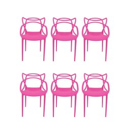 Cadeira Allegra Rosa - Kit com 6 - 2