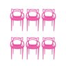 Cadeira Allegra Rosa - Kit com 6 - 2