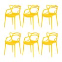 Ver imagem 1 de Cadeira Allegra Amarela - Kit com 6