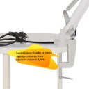 Ver imagem 3 de Lupa Luminária Estetica Mesa Profissional 120 Led Alto Brilho Depilação Tatuagens 220v