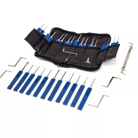 Kit Micha Profissional Chave Mestra 34 Peças Inox Carro Cadeado Lorben