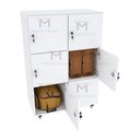 Ver imagem 5 de ARMÁRIO ESCANINHO 6 PORTAS COM RODINHAS M184.2021.B MUNDI MOVEIS