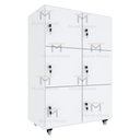 Ver imagem 3 de ARMÁRIO ESCANINHO 6 PORTAS COM RODINHAS M184.2021.B MUNDI MOVEIS