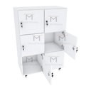 Ver imagem 6 de ARMÁRIO ESCANINHO 6 PORTAS COM RODINHAS M184.2021.B MUNDI MOVEIS