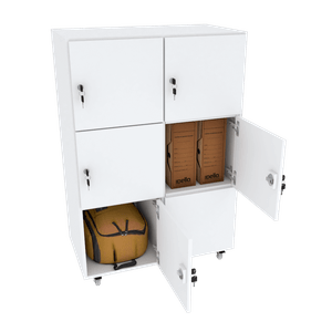 ARMÁRIO ESCANINHO 6 PORTAS COM RODINHAS M184.2021.B MUNDI MOVEIS