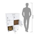 Ver imagem 7 de ARMÁRIO ESCANINHO 6 PORTAS COM RODINHAS M184.2021.B MUNDI MOVEIS
