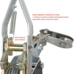 Guincho Manual Tifor com Catraca Capacidade 4 Toneladas - 5