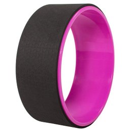Roda Yoga Magic Wheel Anel Pilates Flow Circle Exercícios Preto/Rosa - 1