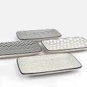 Ver imagem 3 de Travessa de Cerâmica Zig Zag Blue Gardenia