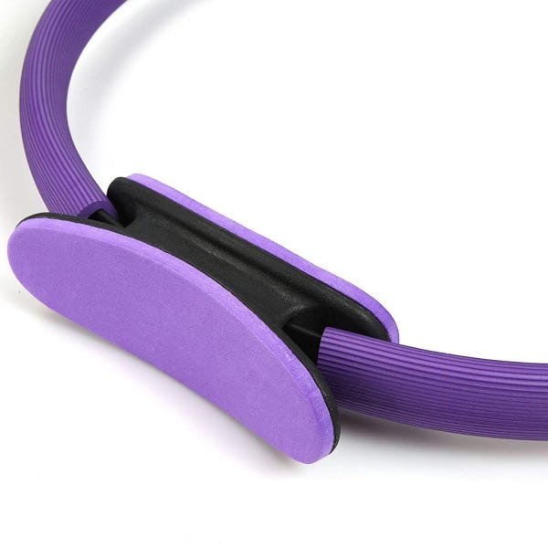 Anel Pilates Magic Circle Fitness Tonificador Círculo Mágico Exercícios Roxo - 3