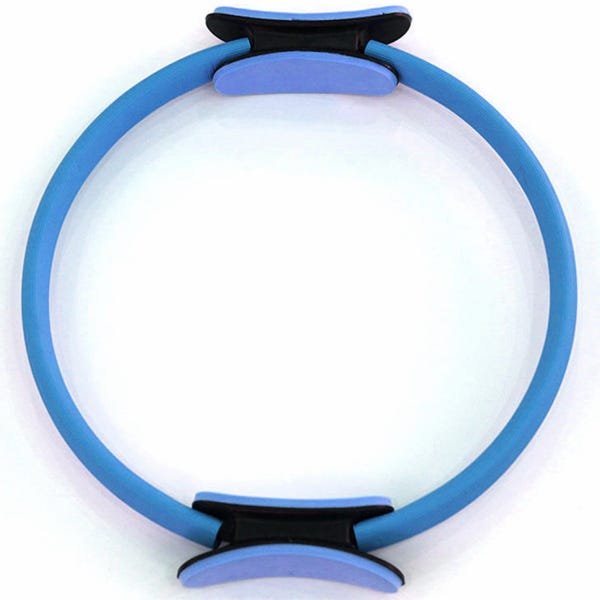 Anel Pilates Magic Circle Fitness Tonificador Círculo Mágico Exercícios Azul - 2