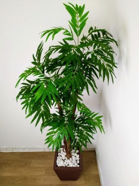 Planta Árvore Artificial Palmeira Phoenix Texturizado Verde 1,77m - 2