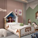 Ver imagem 1 de Cama Montessoriana Infantil Solteiro 100% MDF Branco