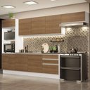 Ver imagem 1 de Armário de Cozinha Completa 100% MDF 330cm Branco/Rustic Acordes Madesa 06