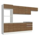 Ver imagem 3 de Armário de Cozinha Completa 100% MDF 330cm Branco/Rustic Acordes Madesa 06
