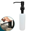 Ver imagem 1 de Dispenser dosador detergente preto Inox 304 embutir 350ml Cozinha porta detergente sabonete líquido