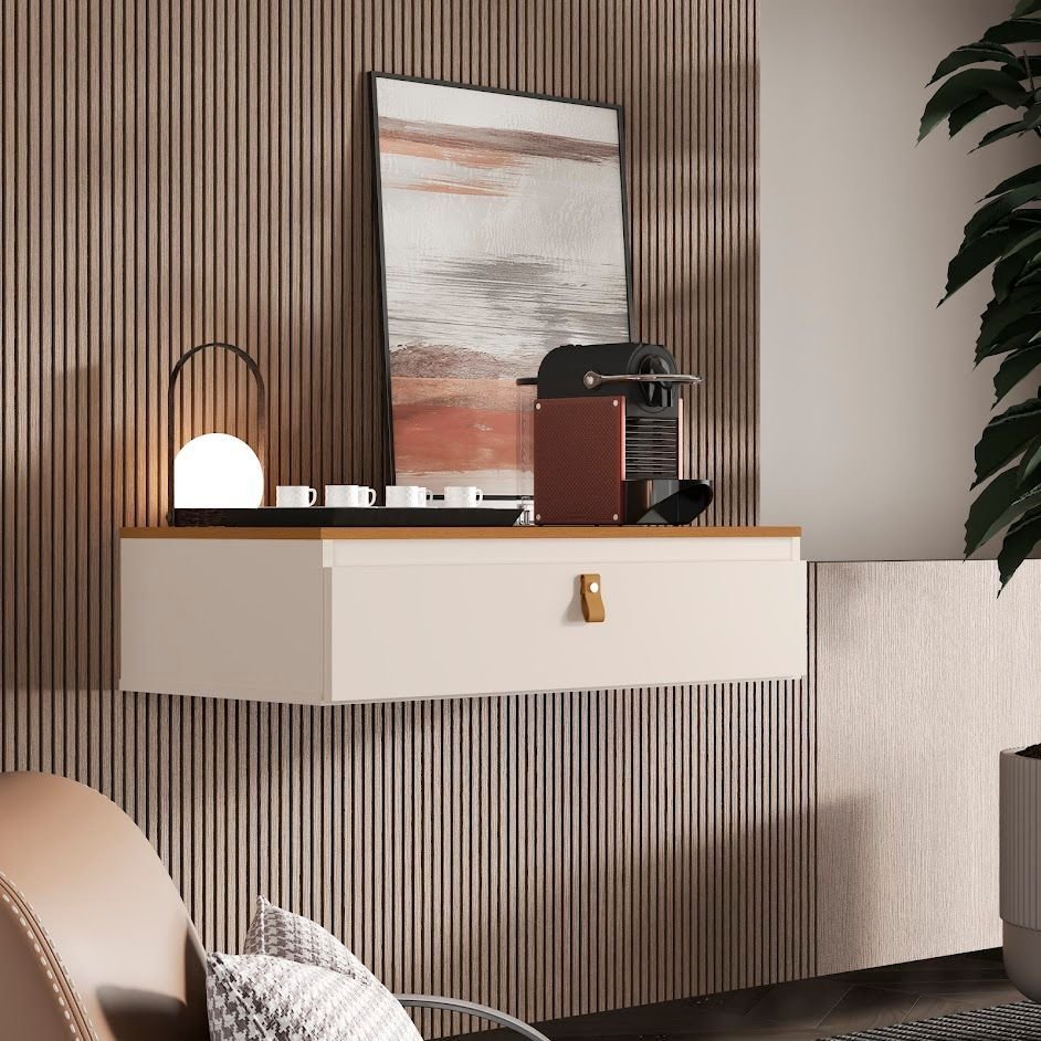 Ver imagem 1 de Penteadeira Suspensa Console Diana Cantinho Café Off White Nature