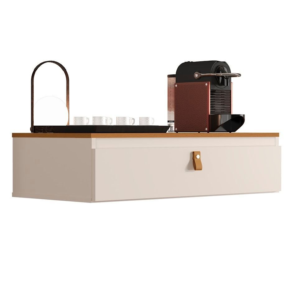 Penteadeira Suspensa Console Diana Cantinho Café Off White Nature - 2