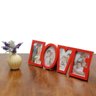 Porta Retrato de Plástico Love para 4 Fotos 10cmx15cm Rojemac - 3