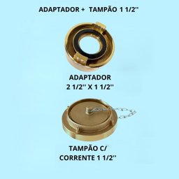 Tampao Adaptador Hidrante 1.1/2 Incendio Bombeiro Segurança Proteçao - 2