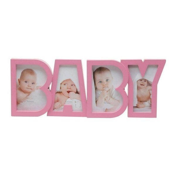 Porta Retrato de Plástico Baby para 4 Fotos 10cmx15cm Rojemac - 1