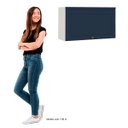 Ver imagem 4 de Armário de Cozinha Genialflex Iluminata 1 Pt 80 Cm Bco Azul