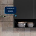Ver imagem 4 de Armário Aéreo 3 Portas Cozinha Lavanderia Quarto - Mod.3026 Cor:preto