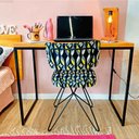 Ver imagem 1 de Mesa para Escritório 96cm Style Industrial Carvalho e Preto