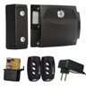 Kit Fechadura Elétrica Abertura Controle Remoto Ipec Br Pt - Preto - 1