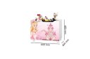 Ver imagem 3 de Caixa Organizadora Para Brinquedos Modelo Princesa Com Rodízios Cor Rosa JA
