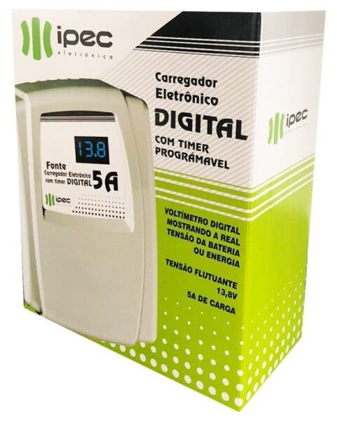 Carregador Eletrônico Digital Com Timer Programável 5a Ipec - 6