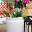 Ver imagem 6 de Vaso Antique Cilíndrico 32 (22l) Cor Cimento Queimado Japi