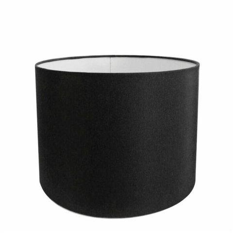 Cúpula Abajur Cilíndrica Cp-7022 Ø45x30cm Preto