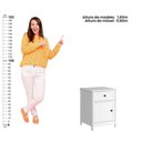 Ver imagem 4 de Cômoda 6 Gavetas + 2 Mesas de Cabeceira Ditália Dm-217 Dm-112 Branco