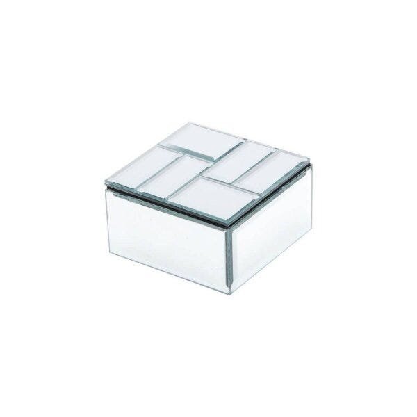 Porta Joias Madeira Espelhado 10,5cmx10,5cmx5,5cm Rojemac - 2