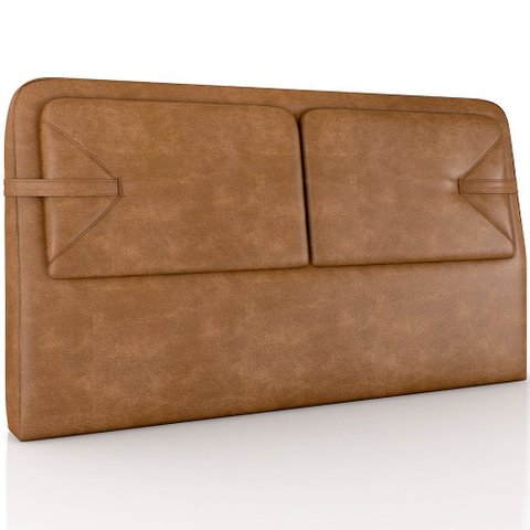 Cabeceira Cama Box Queen Estofada 160cm Mali P05 Couríssimo Whisky - Lyam Decor