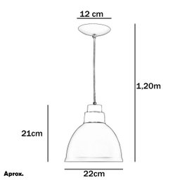 Lustre Pendente Karina De Alumínio Preto com Cobre - 4